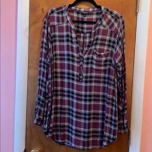 Plaid tunic
